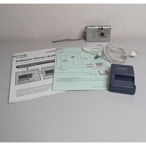 Canon SD450 PowerShot Digital ELPH Camera FOR PARTS OR REPAIR w/Manual, Charger